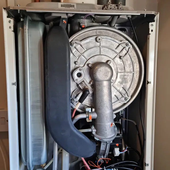 metal piece in boiler