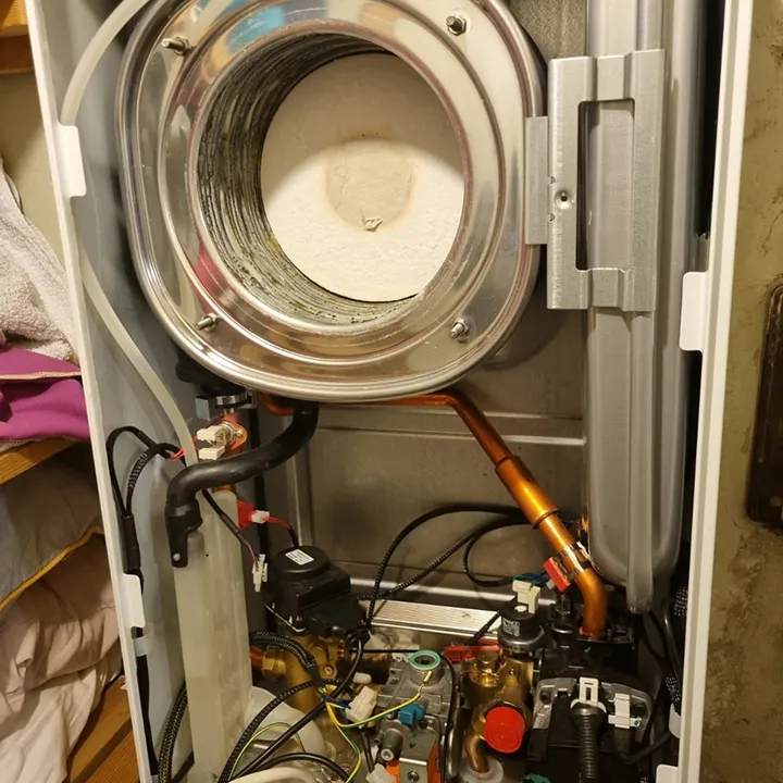 inside boiler